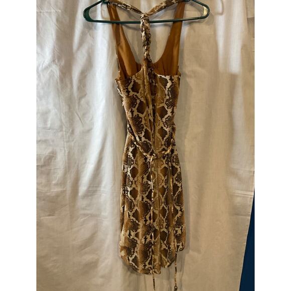 Jessica Simpson Animal Print Sleeveless Dress, Small, 100% Polyester, Lined - Picture 8 of 11